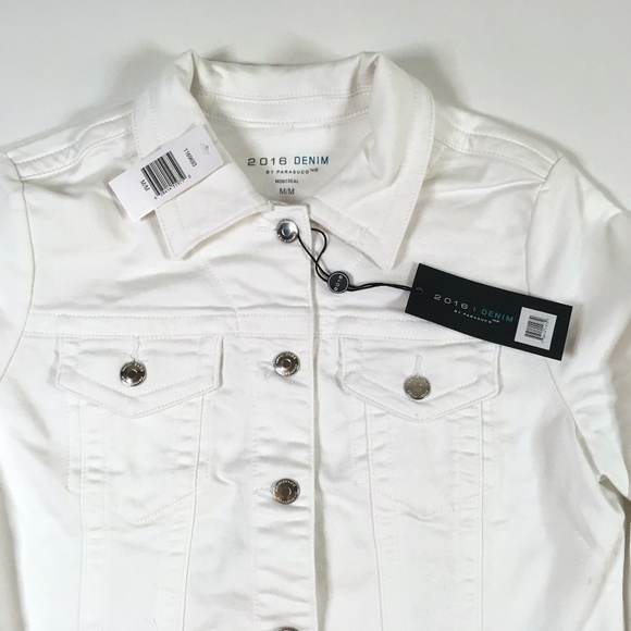 Parasuco White Denim Jean Jacket - Picture 2 of 7